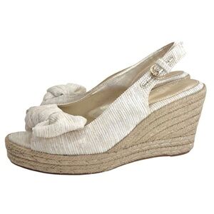 Naturalizer Bettina Peep-Toe Slingback Wedge Espadrilles